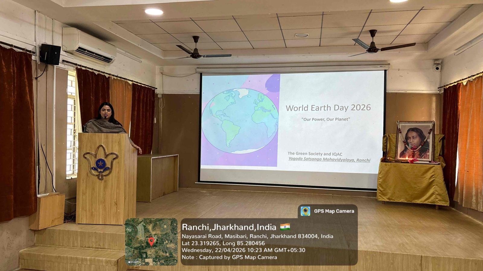 The Green Society of Mahavidyalaya in collaboration with IQAC successfully organized an awareness program on the occasion of Earth Day.